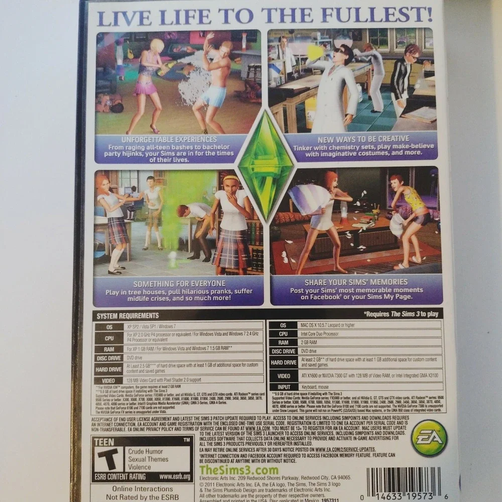The Sims 3 Expansion Pack Bundle PC Mac Supernatural Generations World Adventure